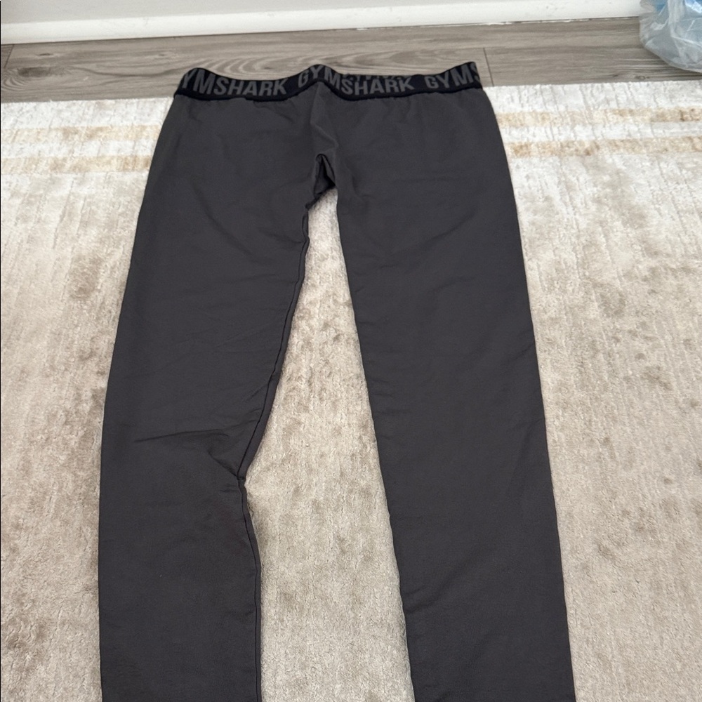 Gymshark Charcoal Black Training leggings with Branded Waistband